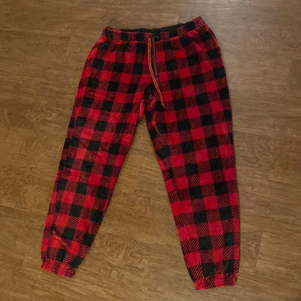 Fuzzy Buffalo Check PJ Pants